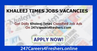 Khaleej Times Jobs